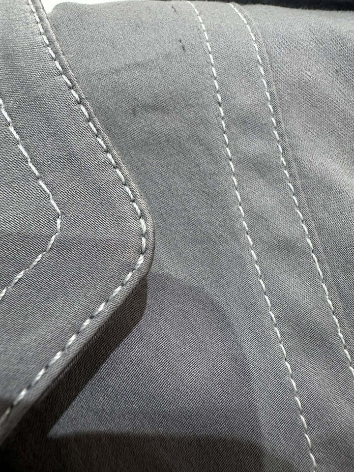 Burberry Fit & Flare Contrast Stitching Blazer - Size 6