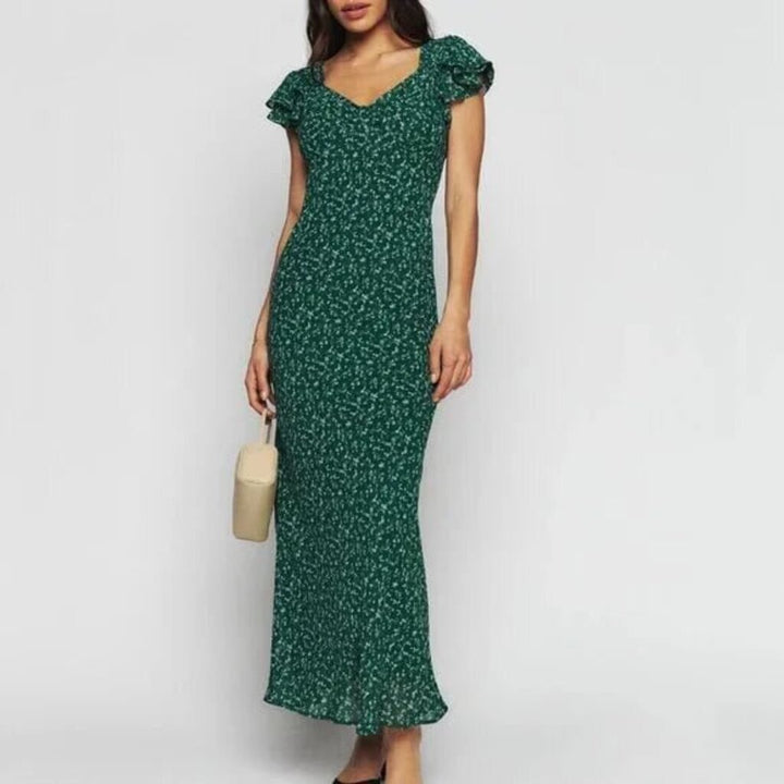 Reformation Lisola Dress in Rosemarie Green Floral - Size Medium(Retails $278)