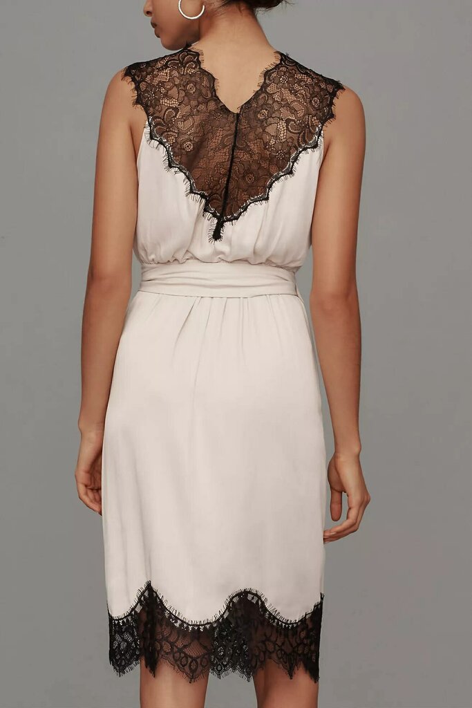 Anthropologie NWT Sleeveless V-Neck Lace Wrap Midi Dress (Retails $168) - Size Medium