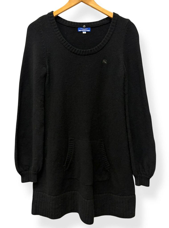 Burberry Scoop Neck Knit Mini Dress - Size 38