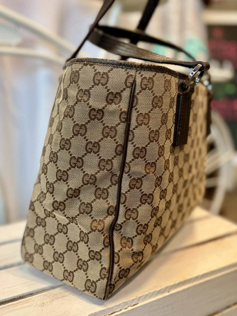 Gucci Abbey Canvas Tote