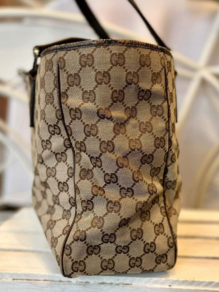 Gucci Abbey Canvas Tote