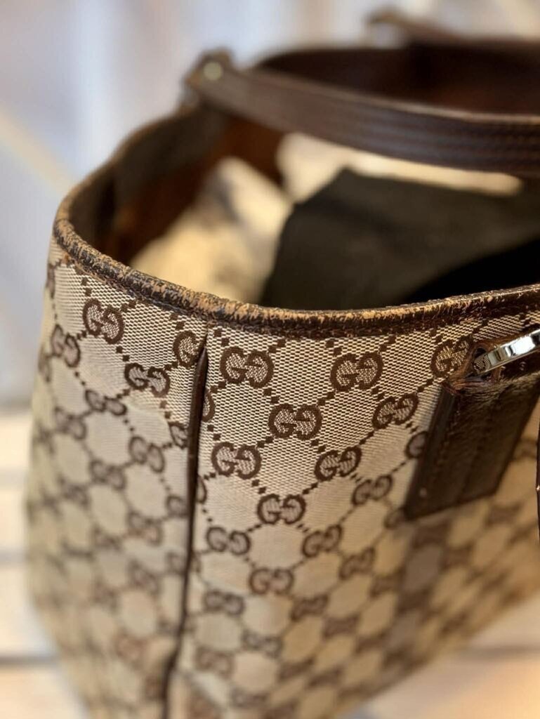 Gucci Abbey Canvas Tote