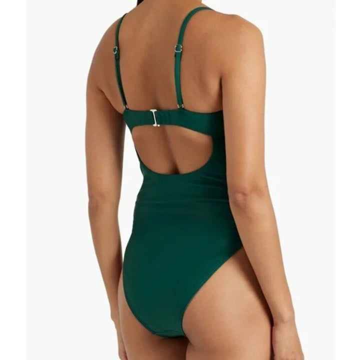 Andrea Iyamah NWT Tiaca One-Piece Swimsuit in Forest Green - Size Large