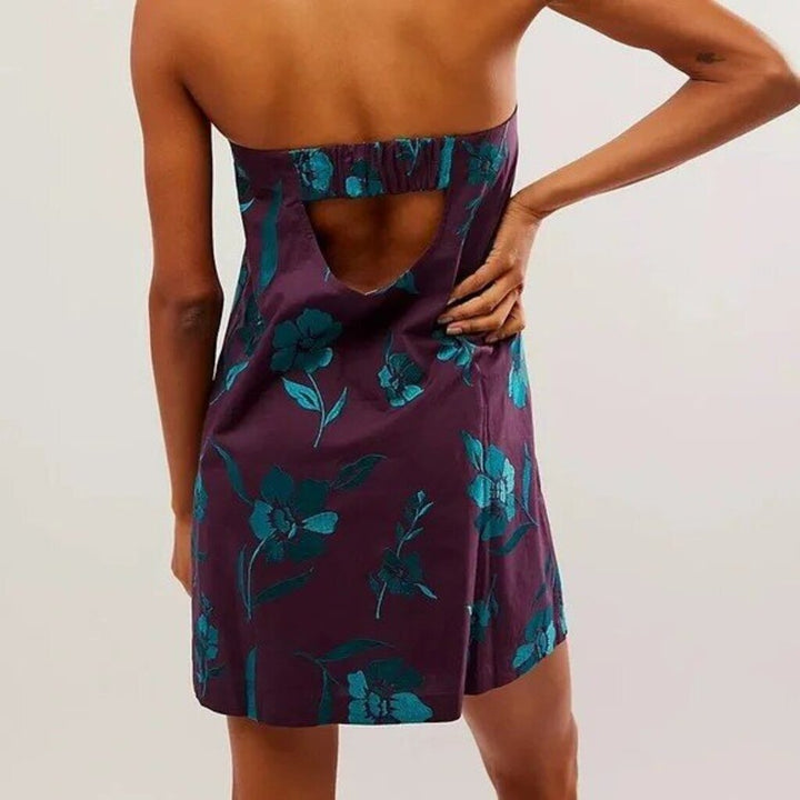 Free People NWT Sonja Mini Tube Dress in Aubergine Combo - Size Small (Retails for 98)