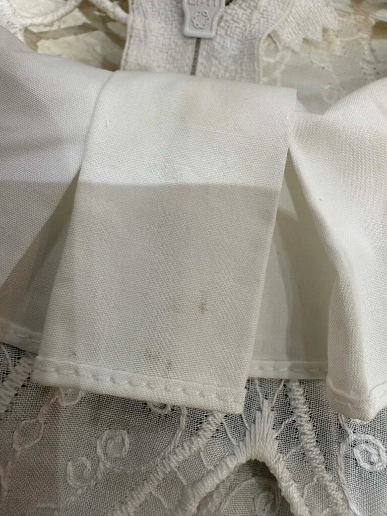 Sandro Houle Embroidered White Eyelet Dress - Size 38