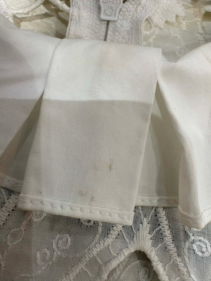 Sandro Houle Embroidered White Eyelet Dress - Size 38