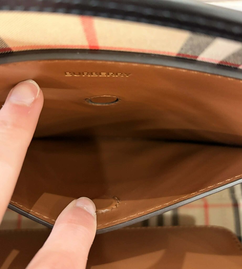 Burberry Smooth Calfskin Triple Stud Small Belt Tote