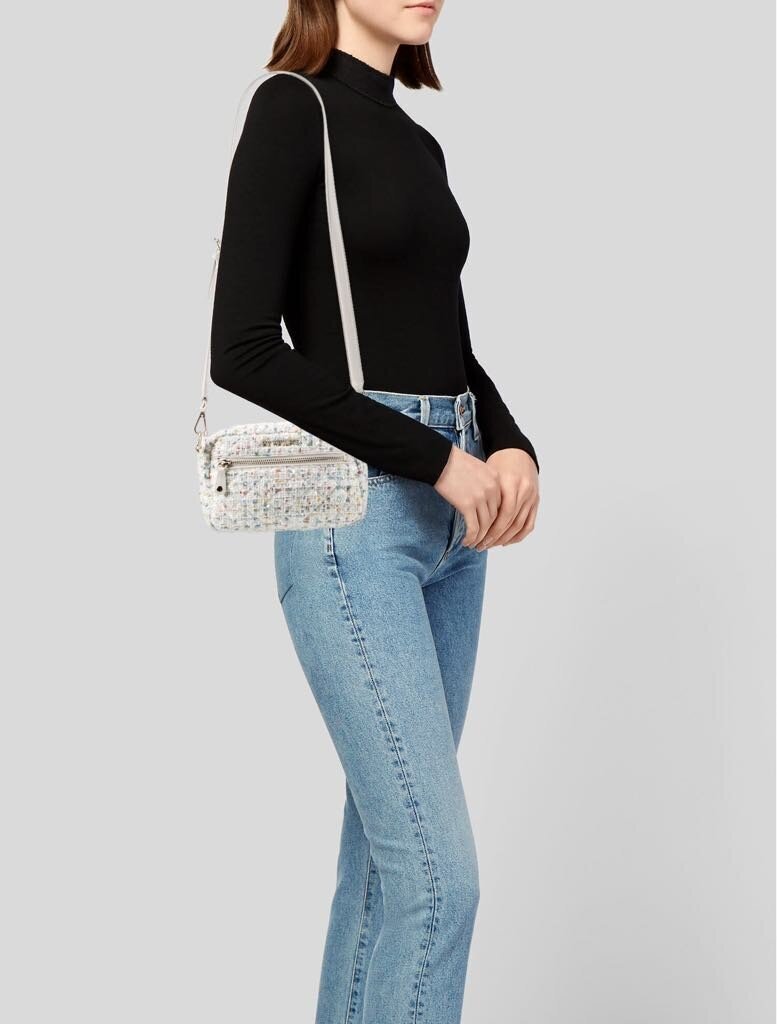 MZ Wallace Tweed White Crossbody