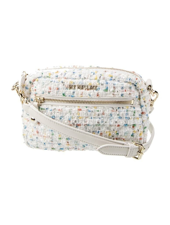 MZ Wallace Tweed White Crossbody