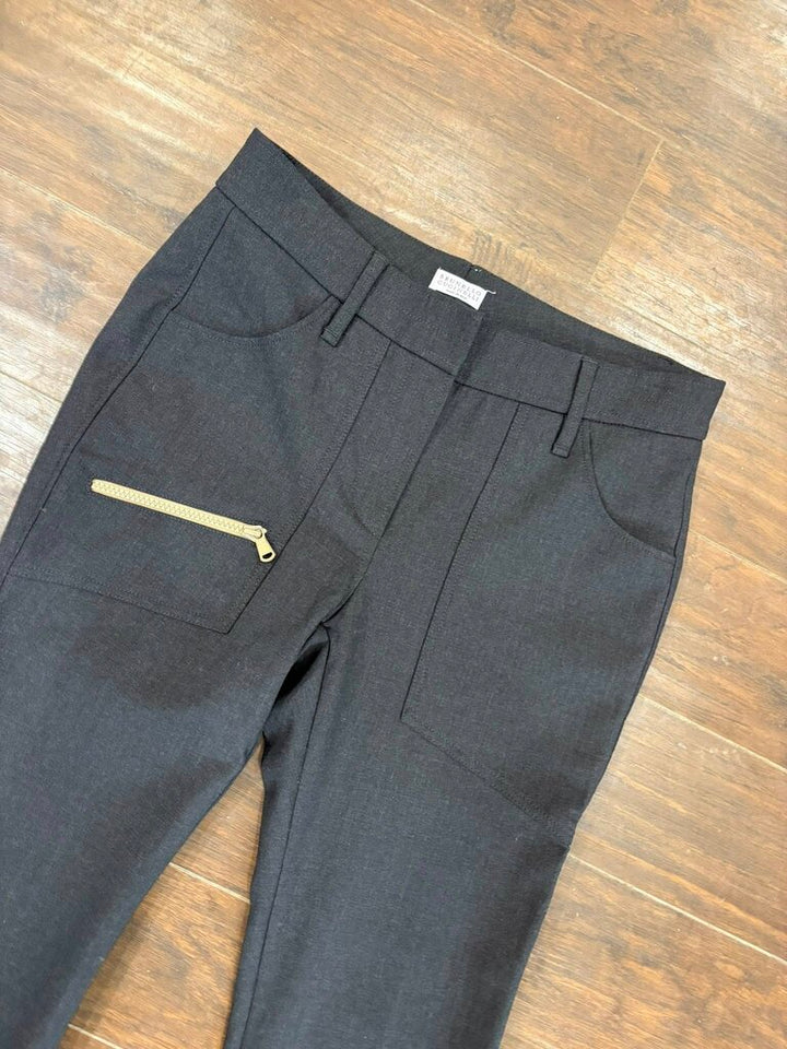 Brunello Cucinelli Zipper Trousers - Size 6