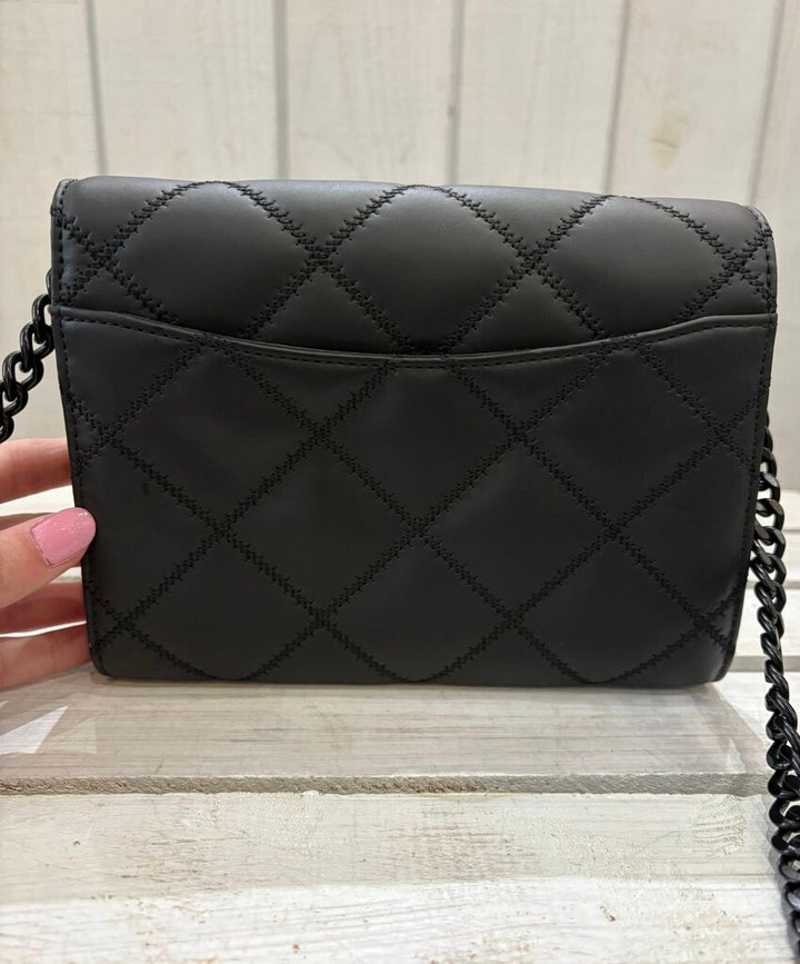 Tory Burch Willa Matte Quilted Leather Chain Strap Crossbody