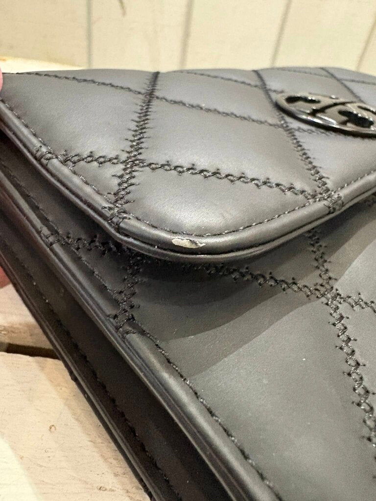 Tory Burch Willa Matte Quilted Leather Chain Strap Crossbody