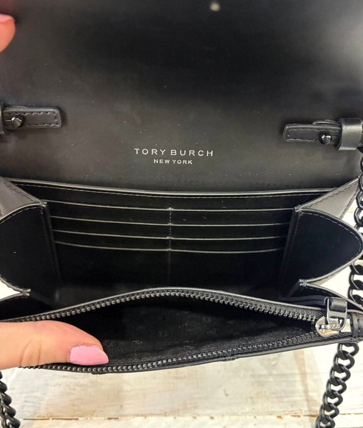Tory Burch Willa Matte Quilted Leather Chain Strap Crossbody