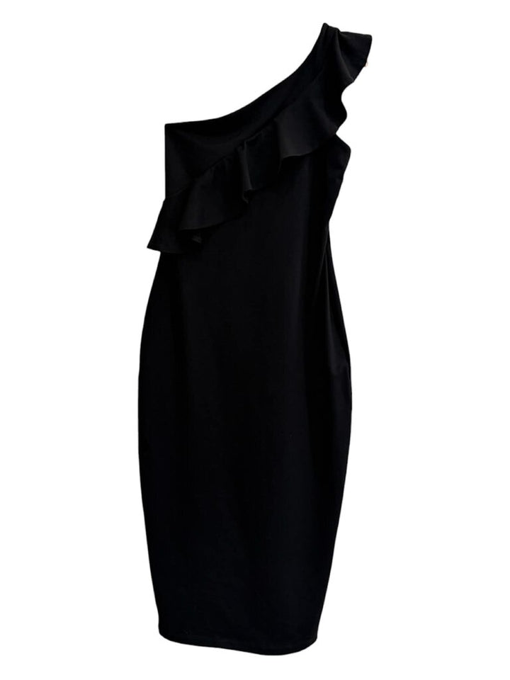 Susana Monaco NWT Ruffle One Shoulder Midi Dress - Size XS