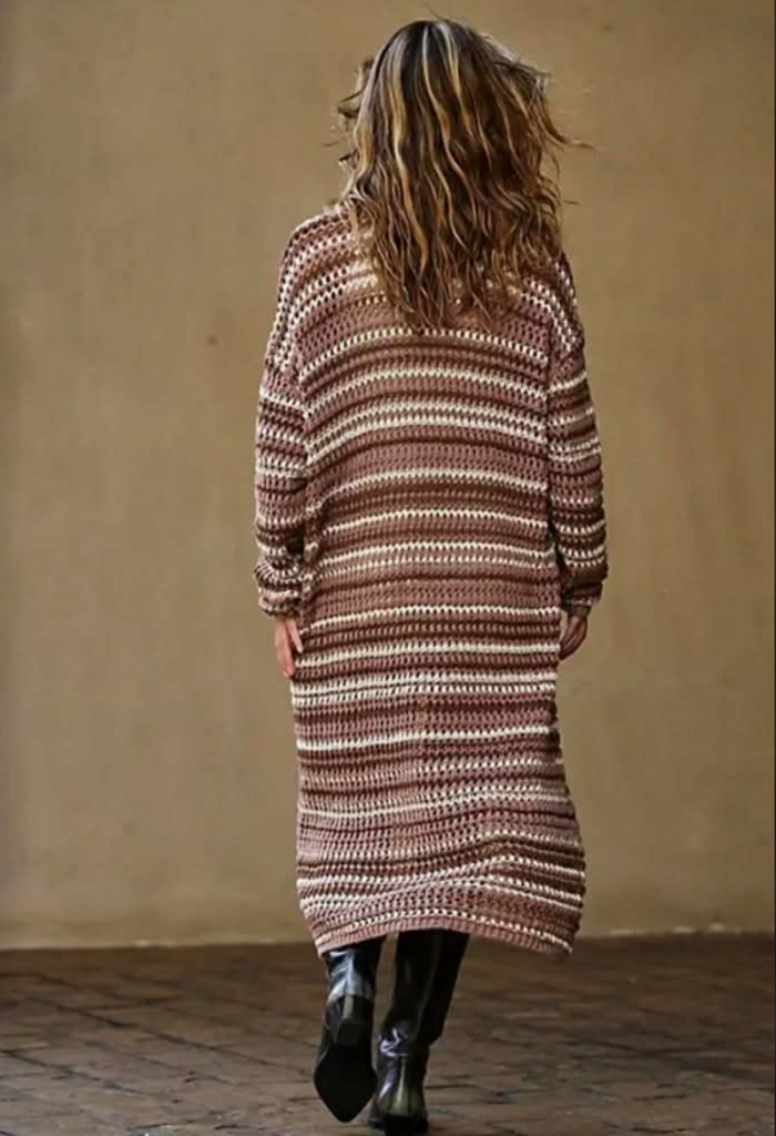 Free People Colette Sweater Cardi In Neutral Combo - Size Medium