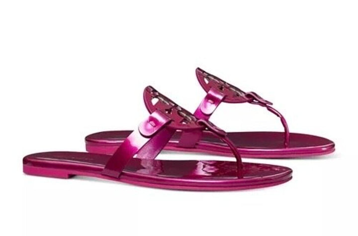 Tory Burch Miller Soft Patent Sandals - Size 6.5