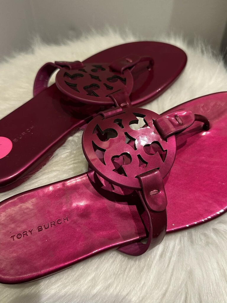 Tory Burch Miller Soft Patent Sandals - Size 6.5