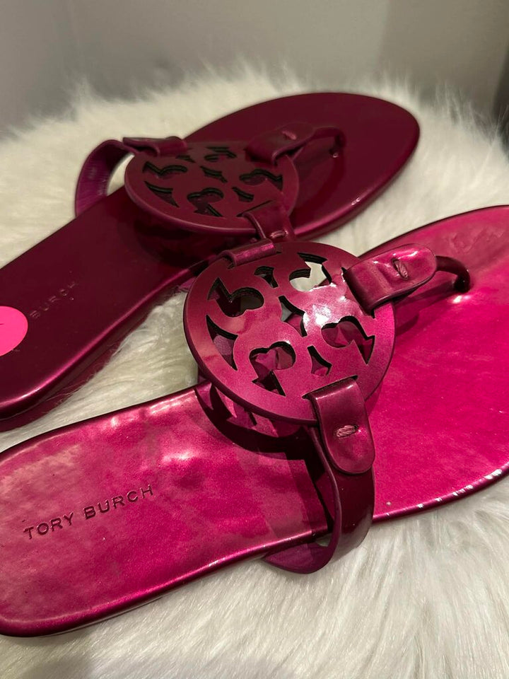Tory Burch Miller Soft Patent Sandals - Size 6.5