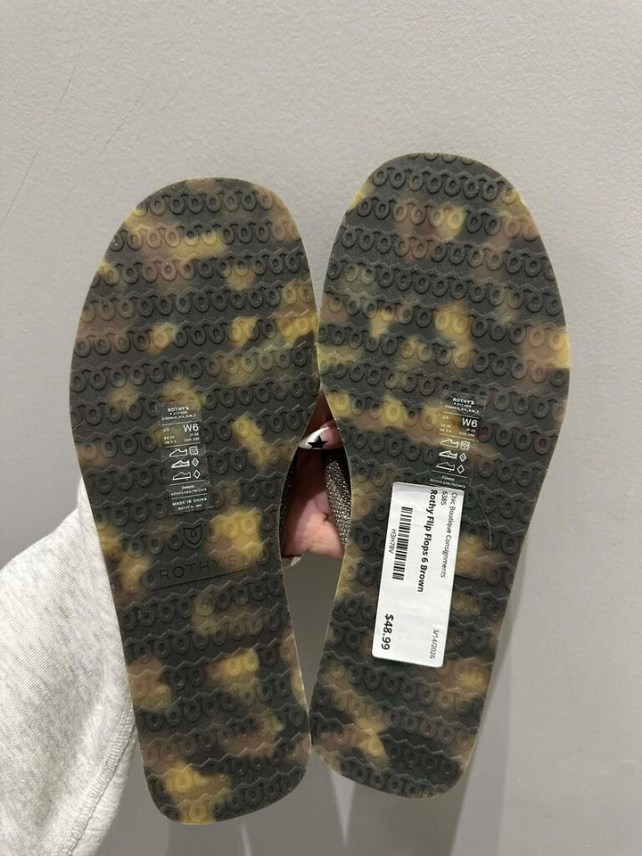 Rothy's Shimmer Flip Flops - Size 6