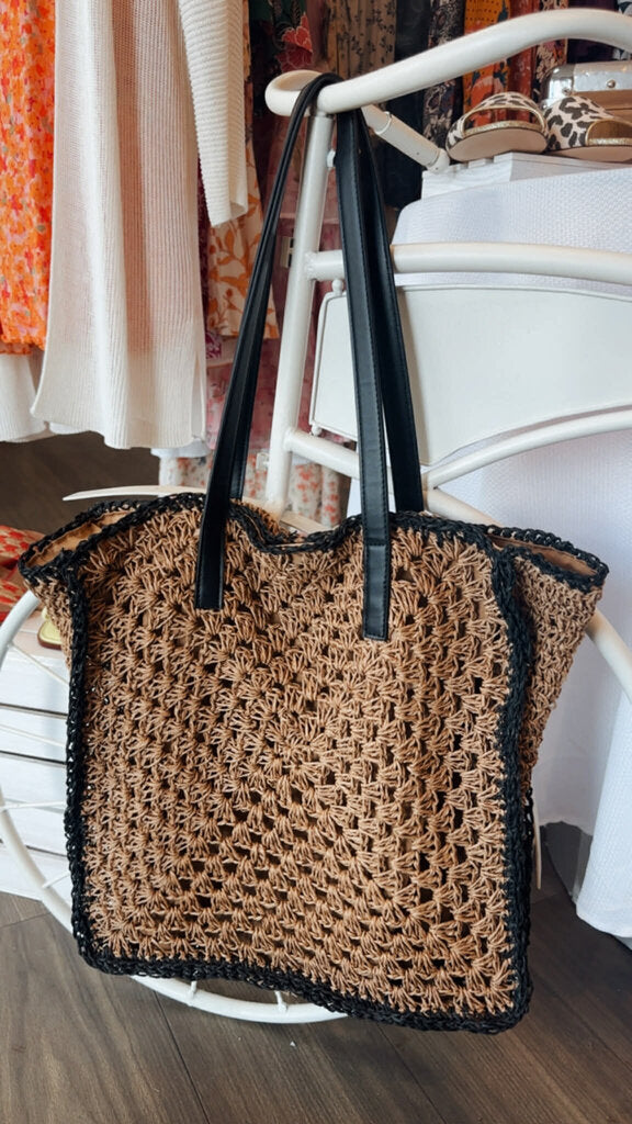 Rachel Zoe Woven Tote Bag