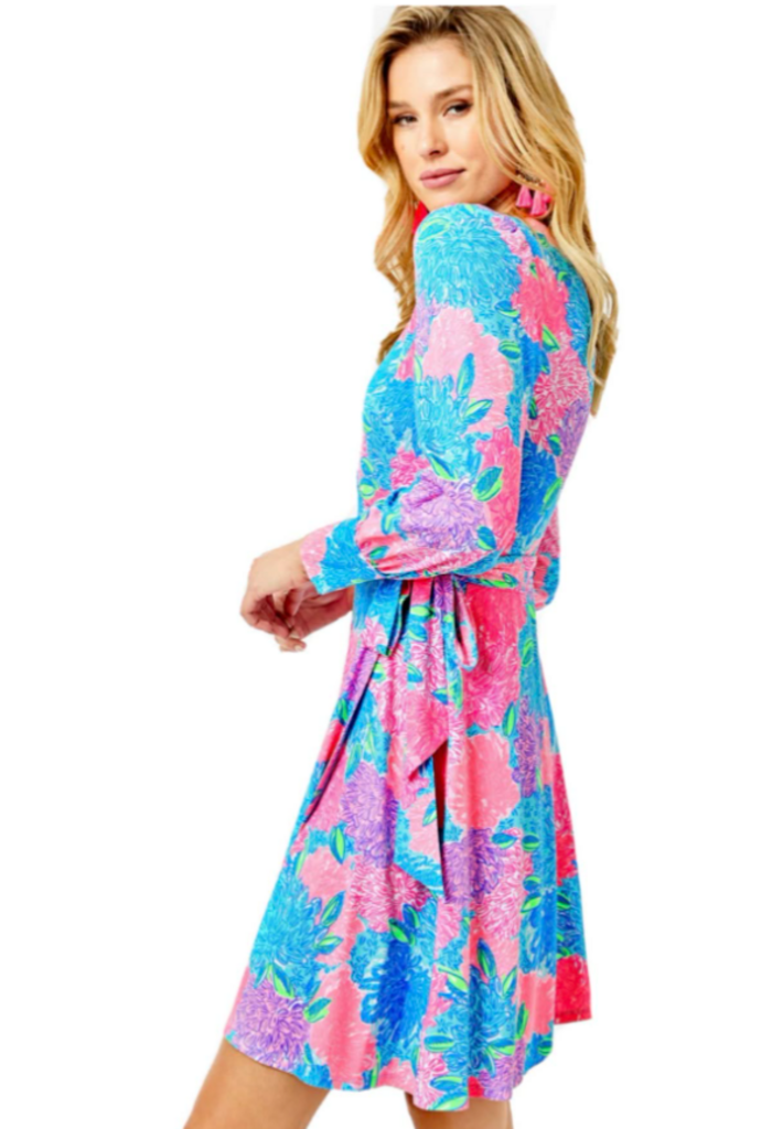 Lilly Pulitzer Rosalinda Beach House Blooms Dress - Size Large