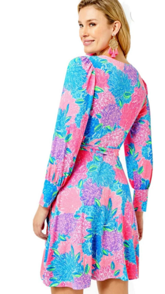 Lilly Pulitzer Rosalinda Beach House Blooms Dress - Size Large