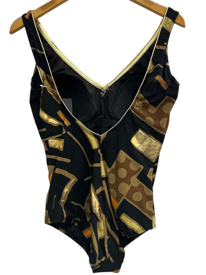 Gottex NWT Geometric One Piece Swimsuit - Size 16