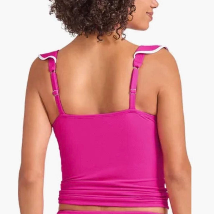 Tommy Bahama NWT Island Cays Cabana Ruffle Trim Tankini Top - Size Medium