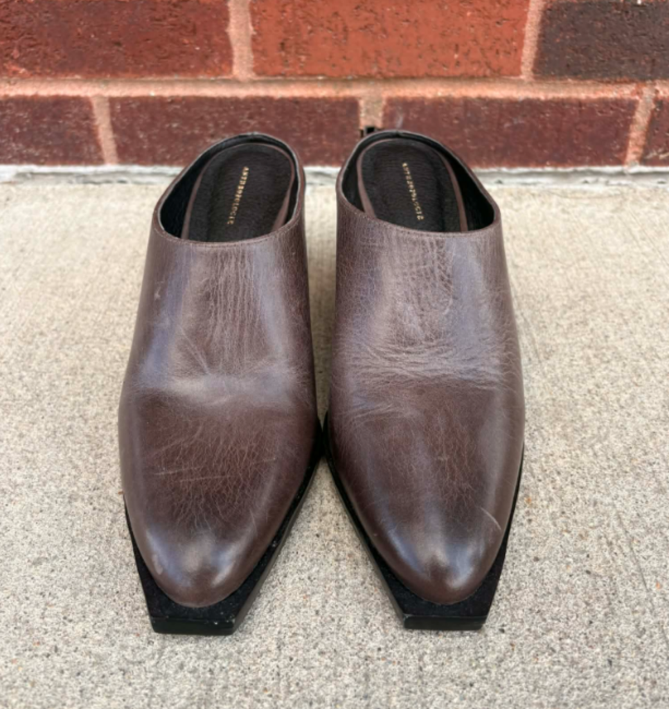 Anthropologie Western Mule Heels - Size 38