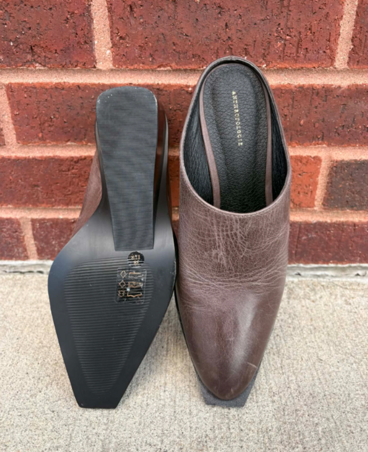 Anthropologie Western Mule Heels - Size 38