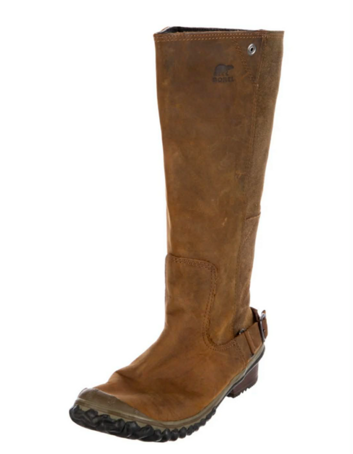 Sorel Slimboot Oiled Leather Suede Western Waterproof all Riding Boots - Size 6