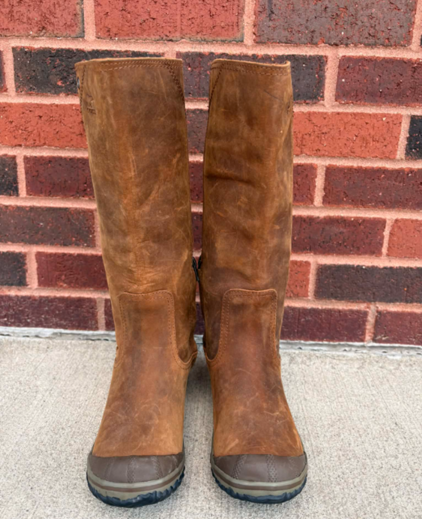 Sorel Slimboot Oiled Leather Suede Western Waterproof all Riding Boots - Size 6