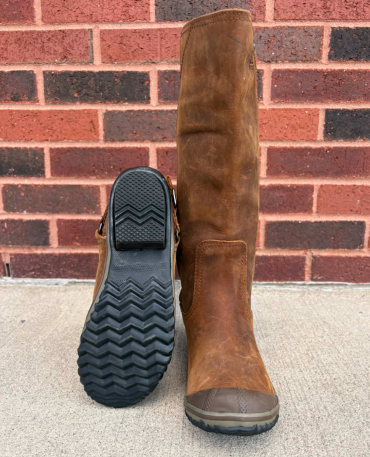Sorel Slimboot Oiled Leather Suede Western Waterproof all Riding Boots - Size 6