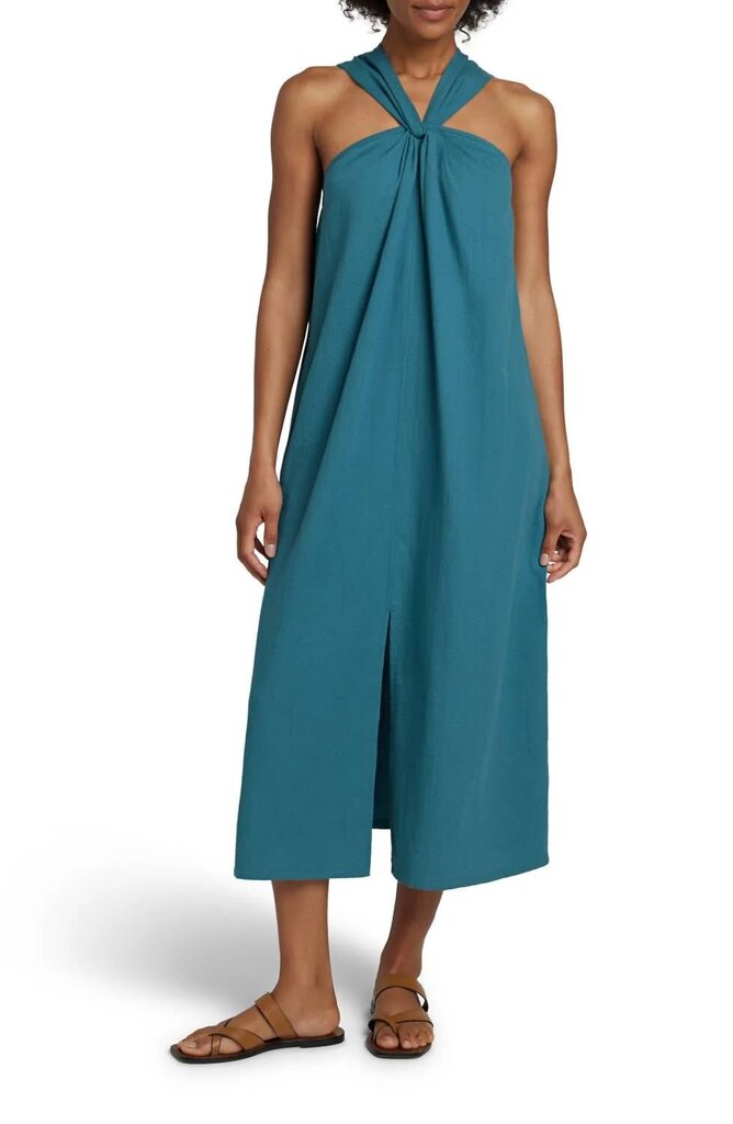 Faherty Bay Twist Dress in Colonial Blue - Size Small(Retails $198)
