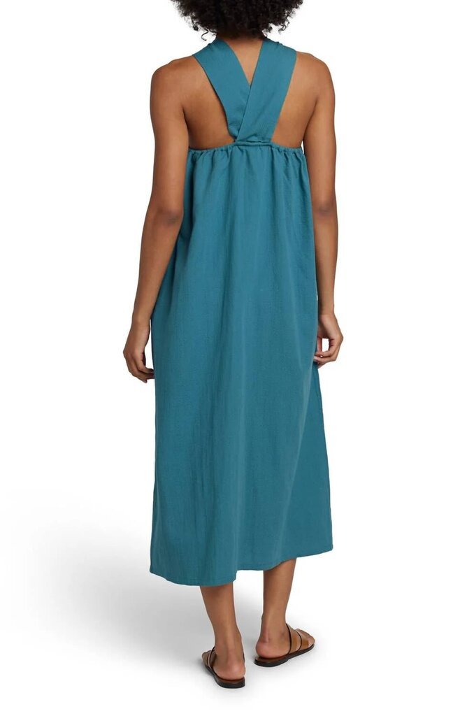 Faherty Bay Twist Dress in Colonial Blue - Size Small(Retails $198)