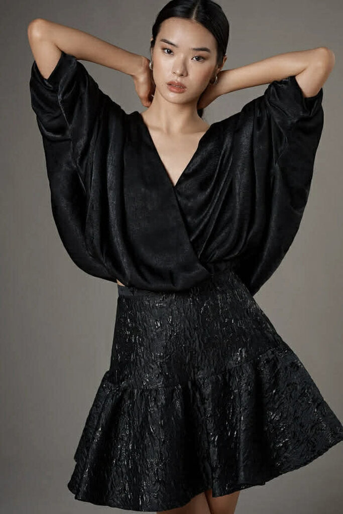 Sunday in Brooklyn NWT Ruched Batwing Blouse - Size Medium (Retails for $98)