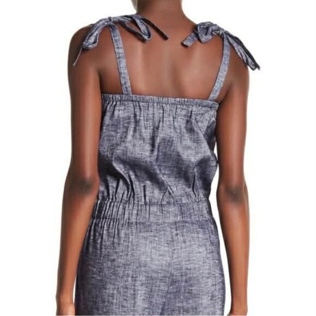 Theory Alavine Jumpsuit in Deep Denim Tierra Wash - Size 4