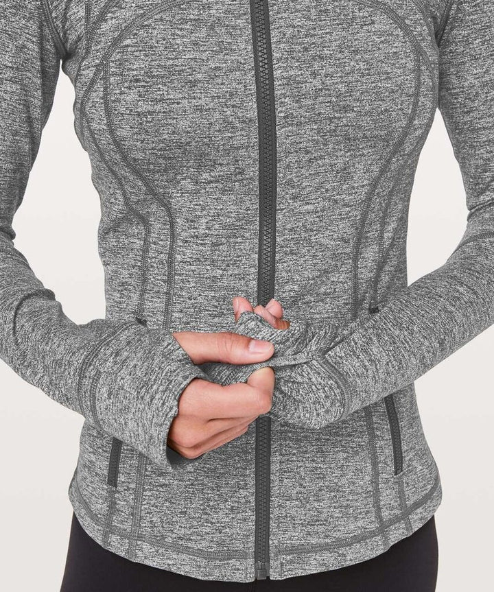 Lululemon Define Jacket in Heathered Black (Retails for $118) - Size 12