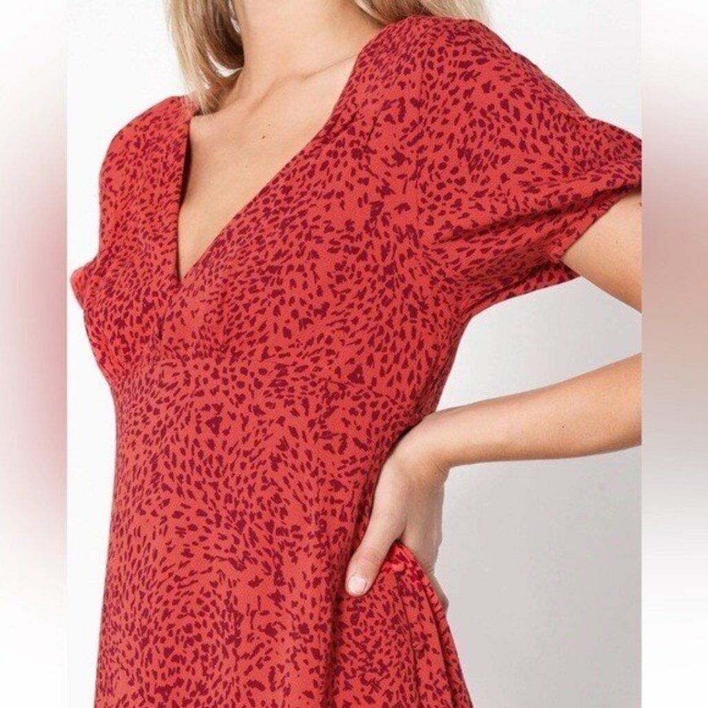 Free People Looking For Love Red Dress- Size 0