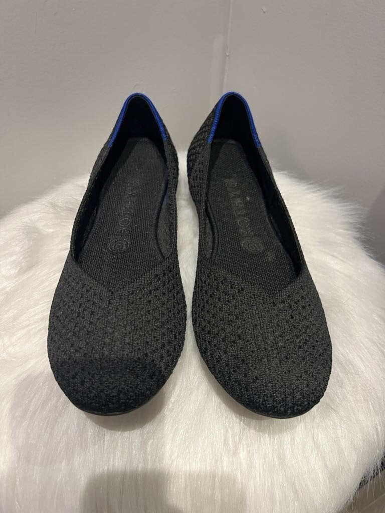 Rothys Honeycomb Flats Black- Size 9