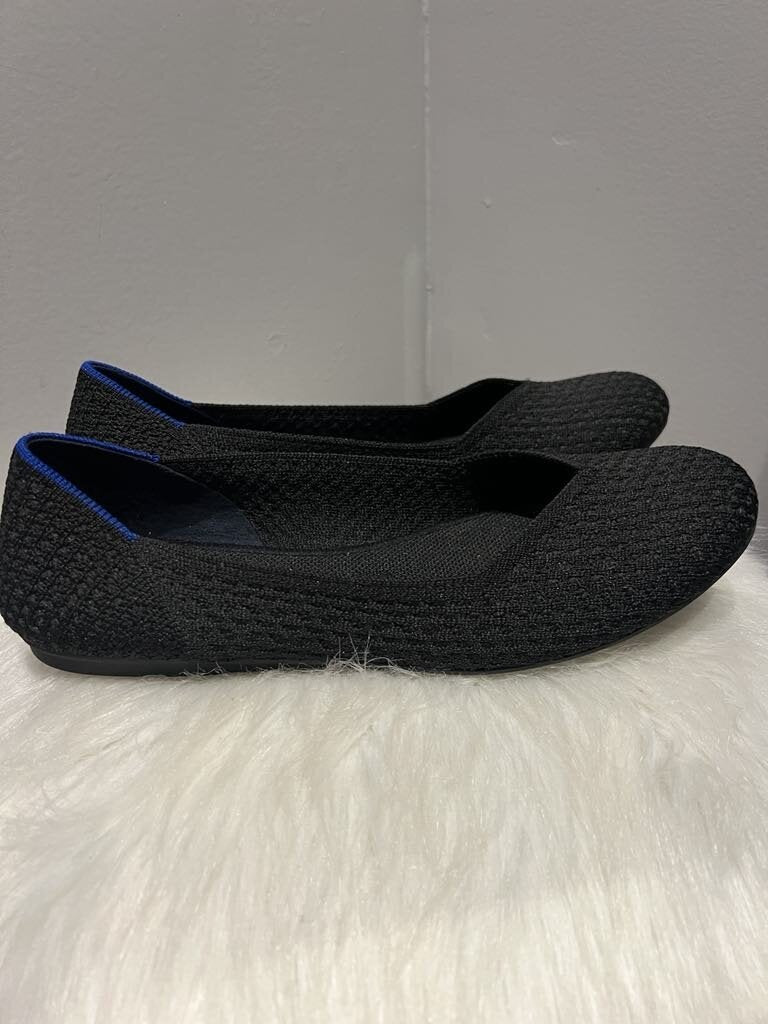 Rothys Honeycomb Flats Black- Size 9