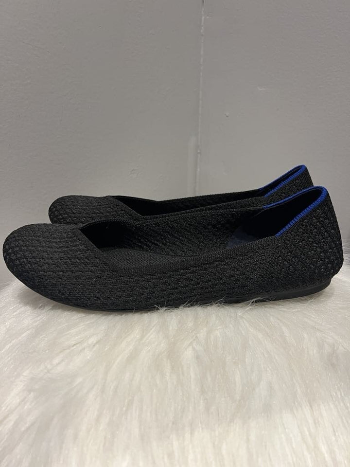 Rothys Honeycomb Flats Black- Size 9