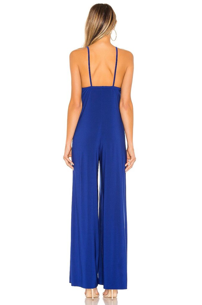 Norma Kamali Slip Jumpsuit in Berry Blue - Size Small