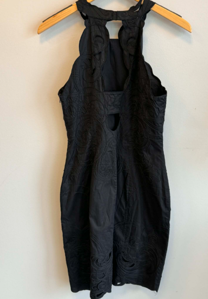 Karen Millen Black Halter Dress - Size 8