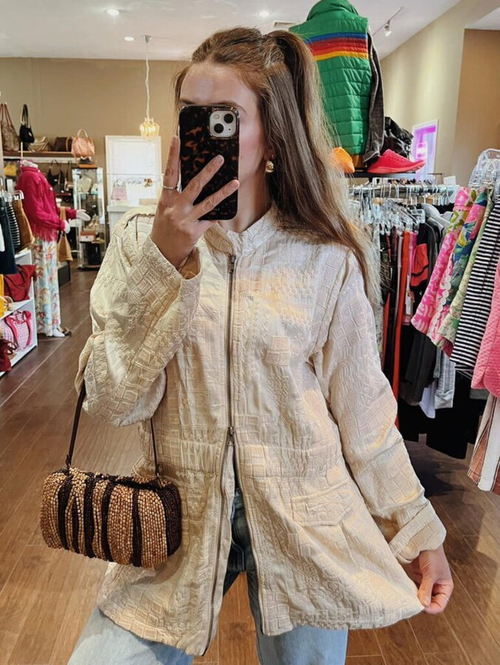 Johnny Was Bordi Satin Jacket - Size Medium