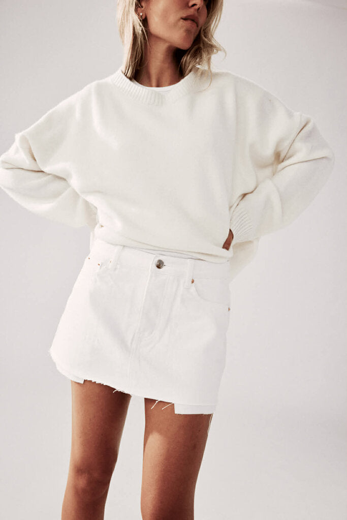 Parke Denim Mini Skirt - Size 30 (Retails for $170)