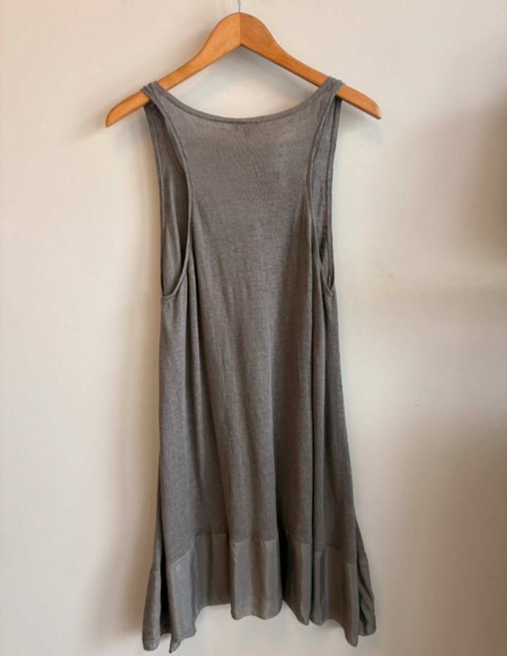 Eileen Fisher Knit Dress In Grey - Size XL