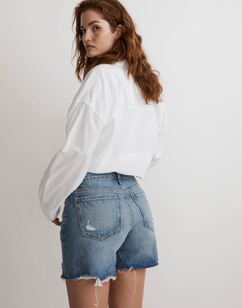 Madewell Relaxed Mid-Length Denim Shorts in Brockport Wash - Size 27(Retails $78)