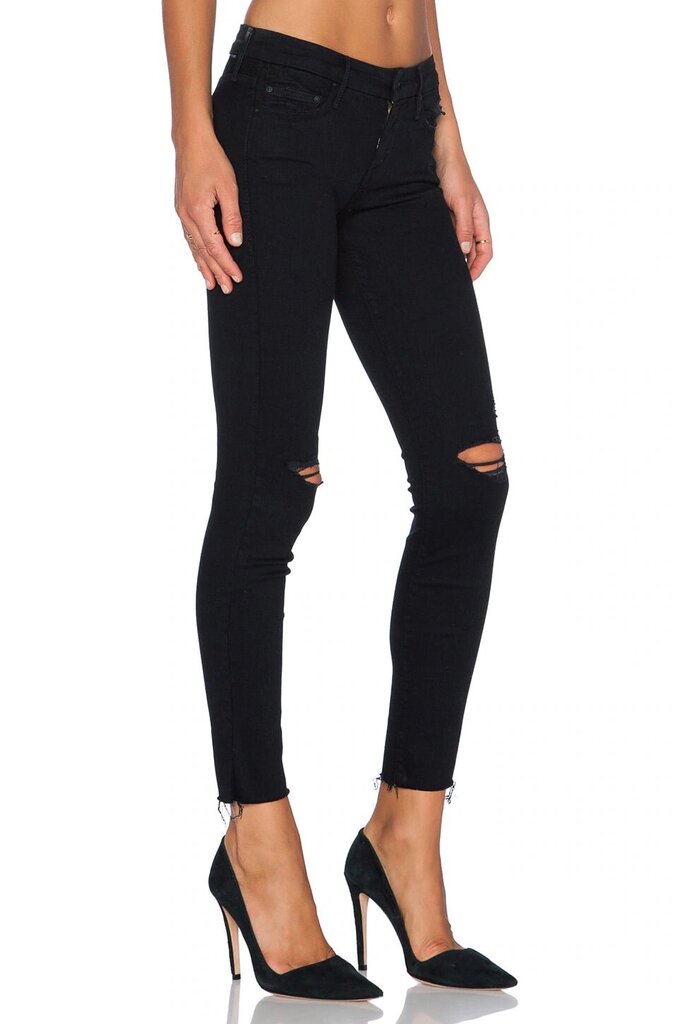 Mother Looker Ankle Fray Jeans in Guilty as Sin - Size 25(Retails $212)
